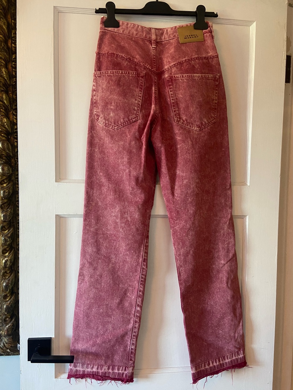 Isabel Marant Raspberry Straight Leg Jeans - Picture 4 of 8